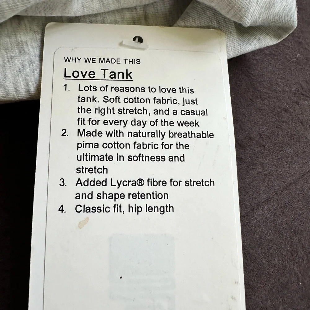 Lululemon Athletica Asymmetrical Gray Sleeveless Tank Top - Picture 9 of 9